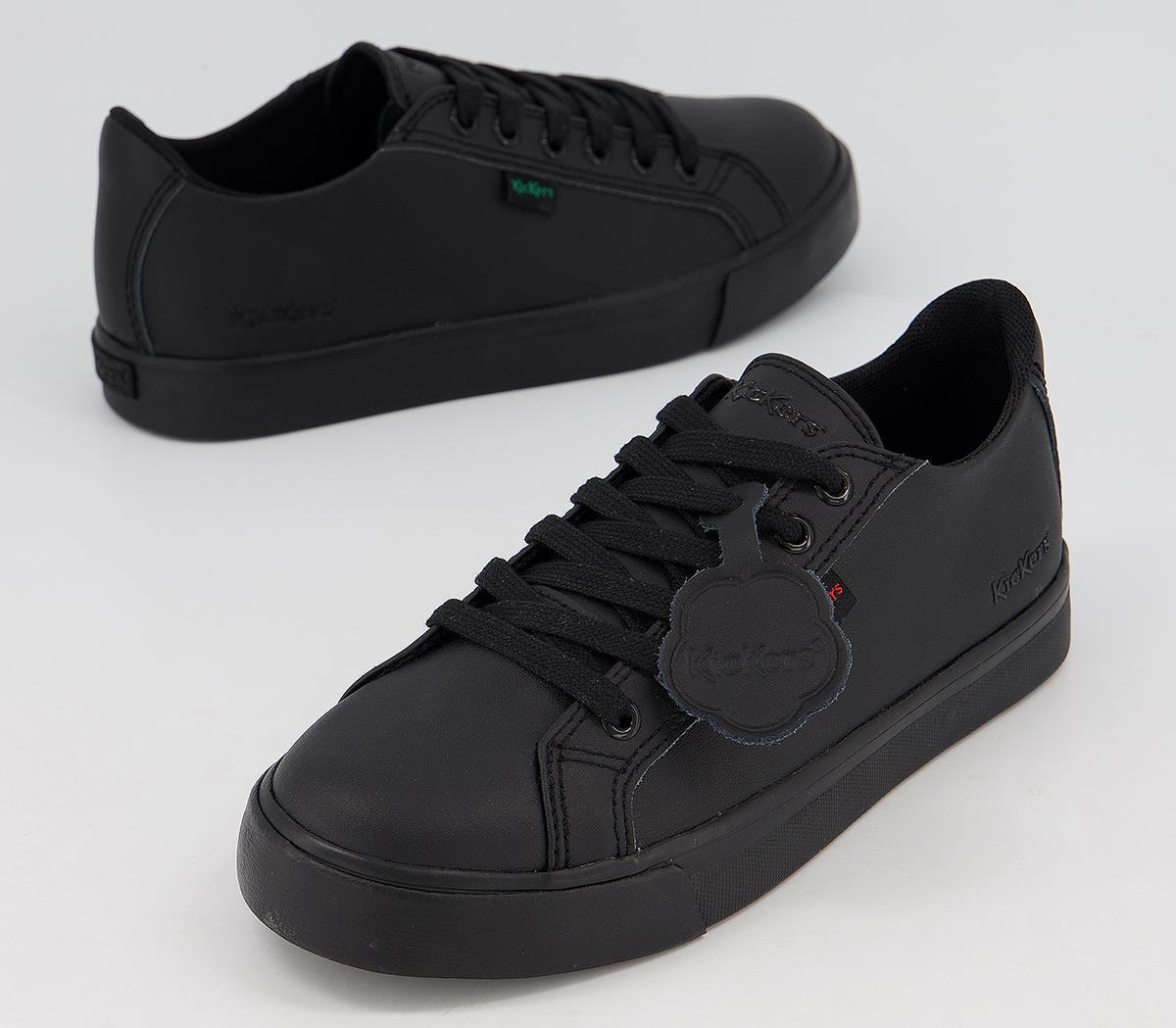 Kickers Tovni Lacer Junior Kickers Tovni Lacer Junior Black Leather
