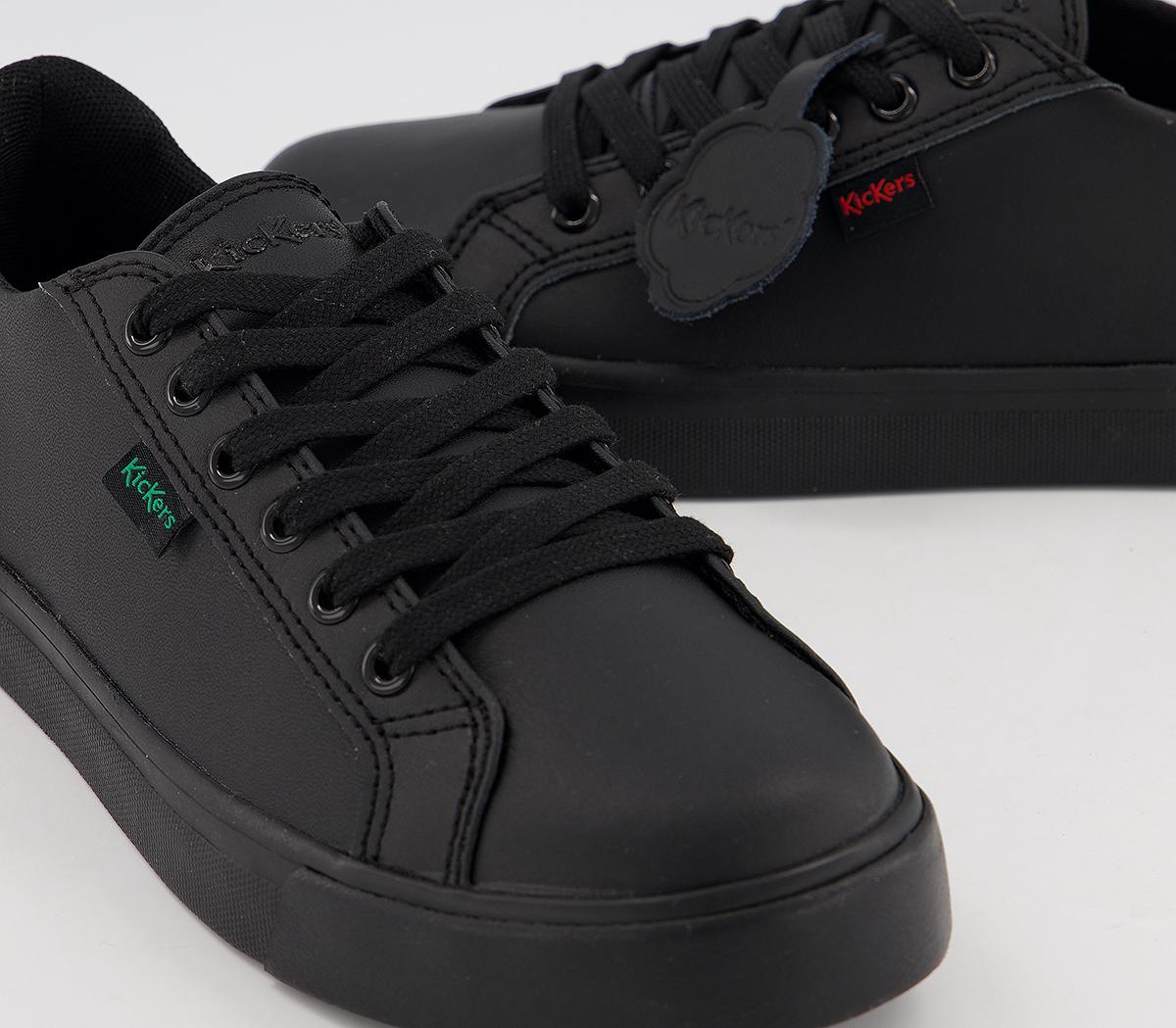 Kickers Tovni Lacer Junior Kickers Tovni Lacer Junior Black Leather