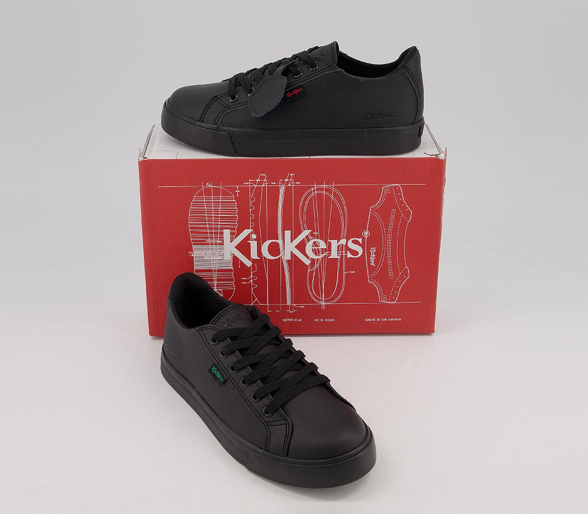 Kickers Tovni Lacer Junior Kickers Tovni Lacer Junior Black Leather