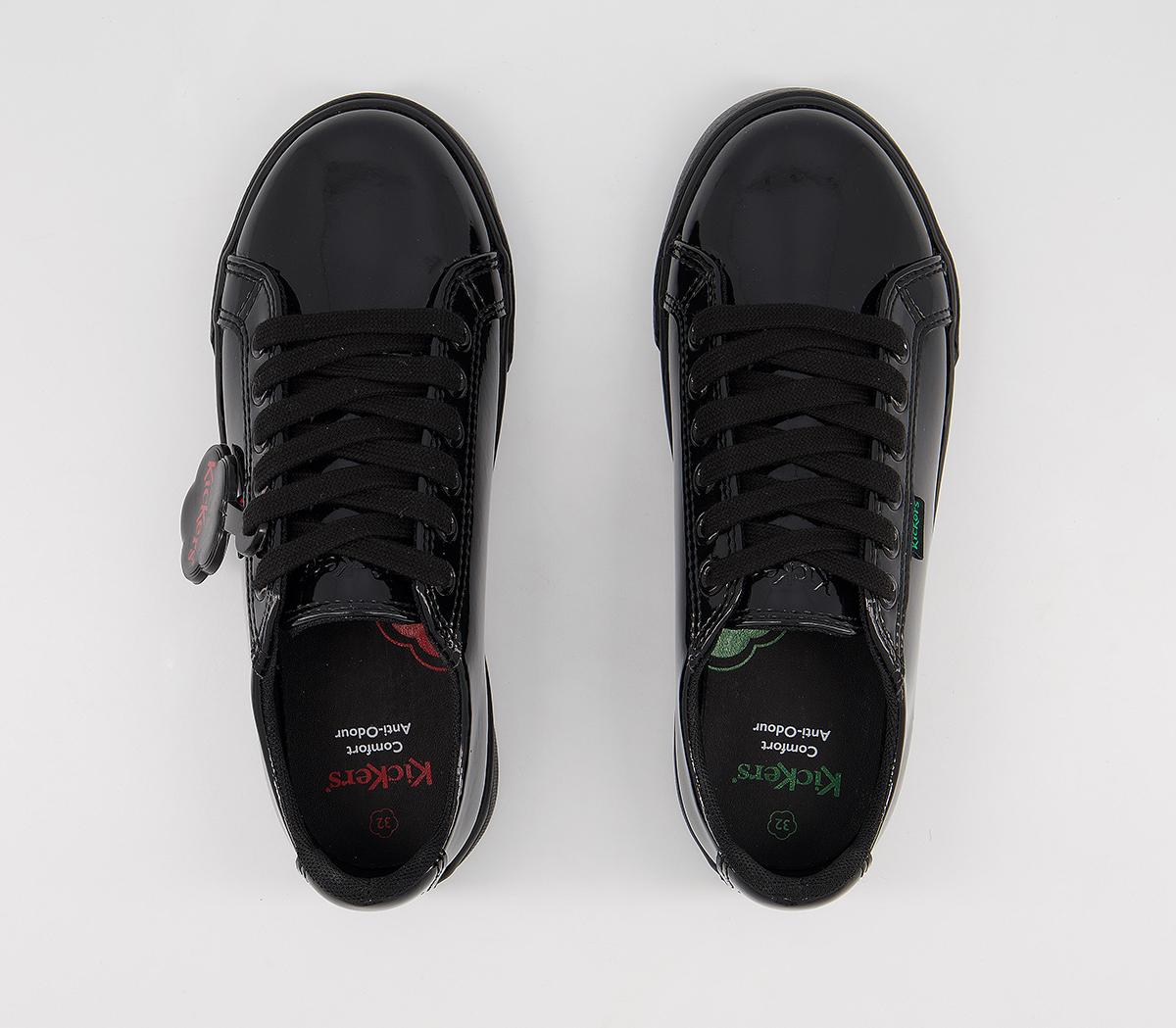 Kickers Tovni Lacer Jnr Trainers Kickers Tovni Lacer Jnr Trainers Black Patent Leather