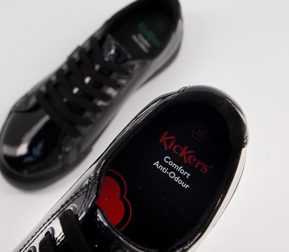 Kickers Tovni Lacer Jnr Trainers Kickers Tovni Lacer Jnr Trainers Black Patent Leather
