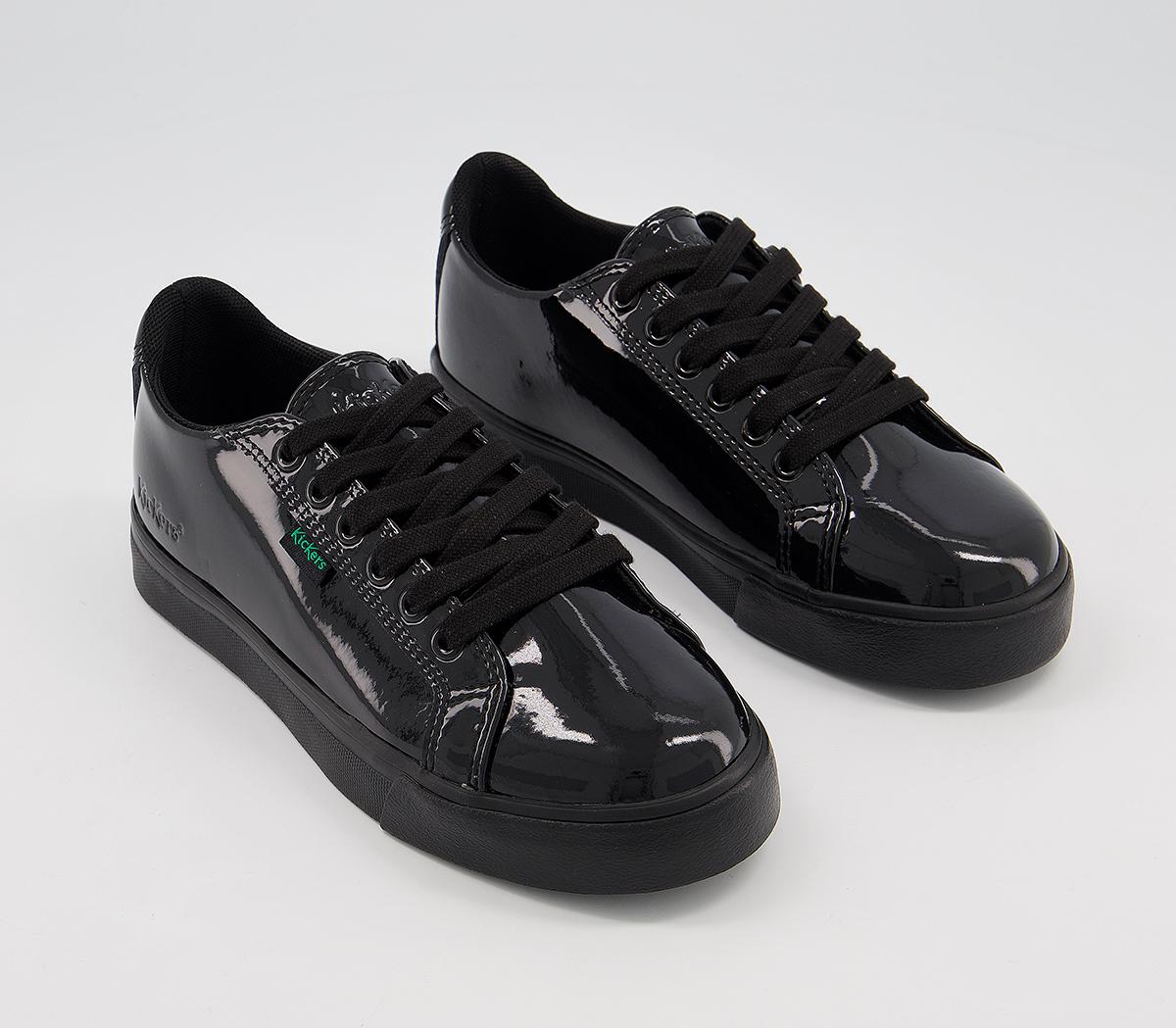 Kickers Tovni Lacer Jnr Trainers Kickers Tovni Lacer Jnr Trainers Black Patent Leather