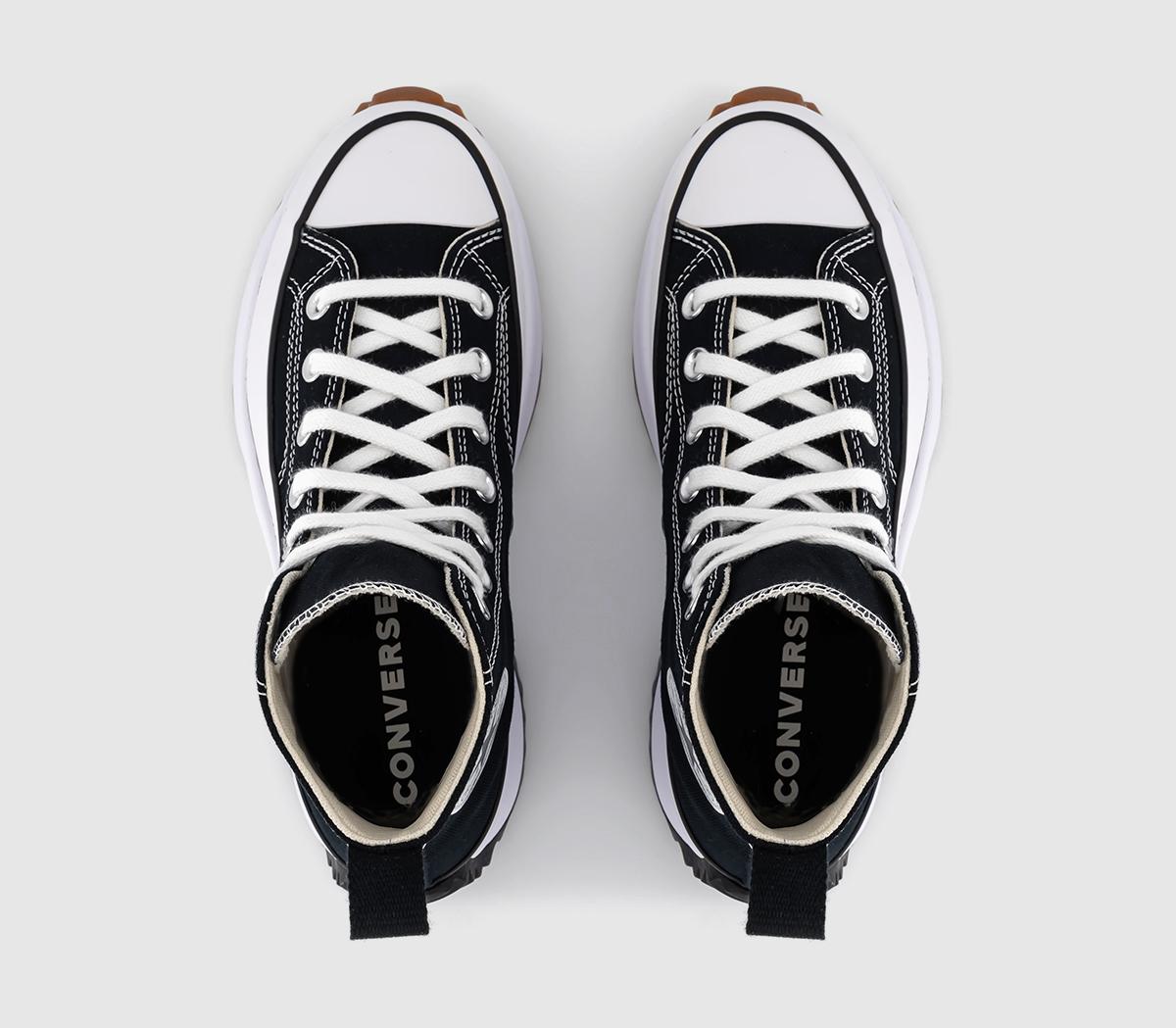 ConverseRun Star Hike Platform TrainersBlack White