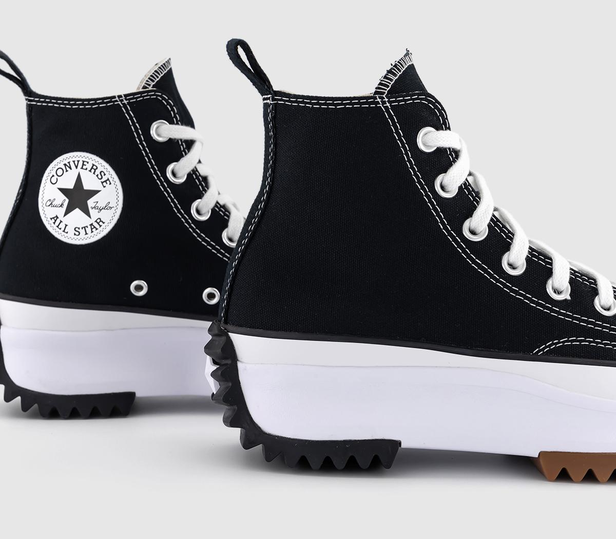 Converse Run Star Hike Platform Trainers Black White - Unisex Sports