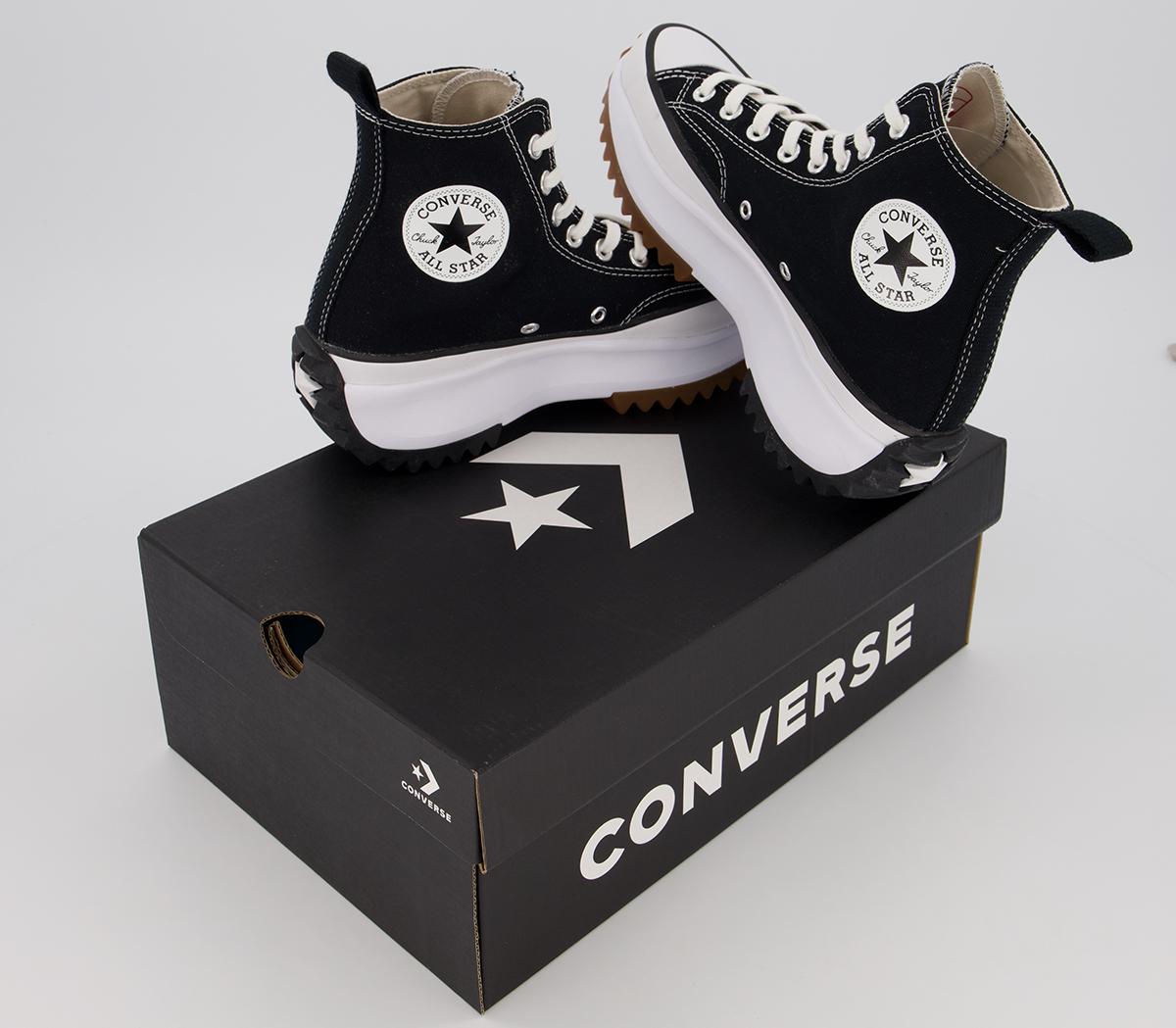 Converse Run Star Hike Platform Trainers Converse Run Star Hike Platform Trainers Black White