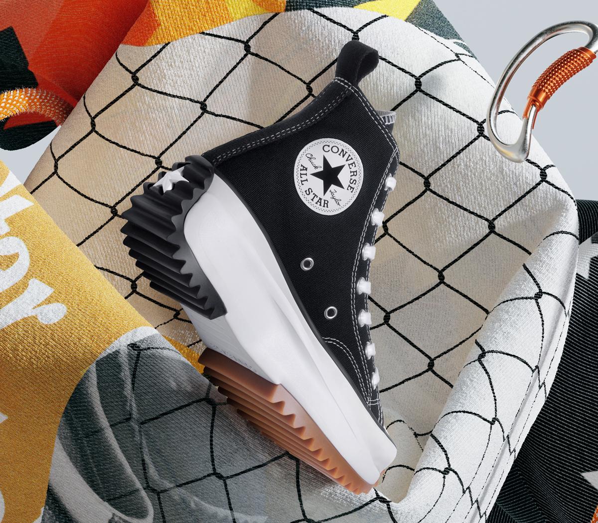Converse Run Star Hike Platform Trainers Converse Run Star Hike Platform Trainers Black White