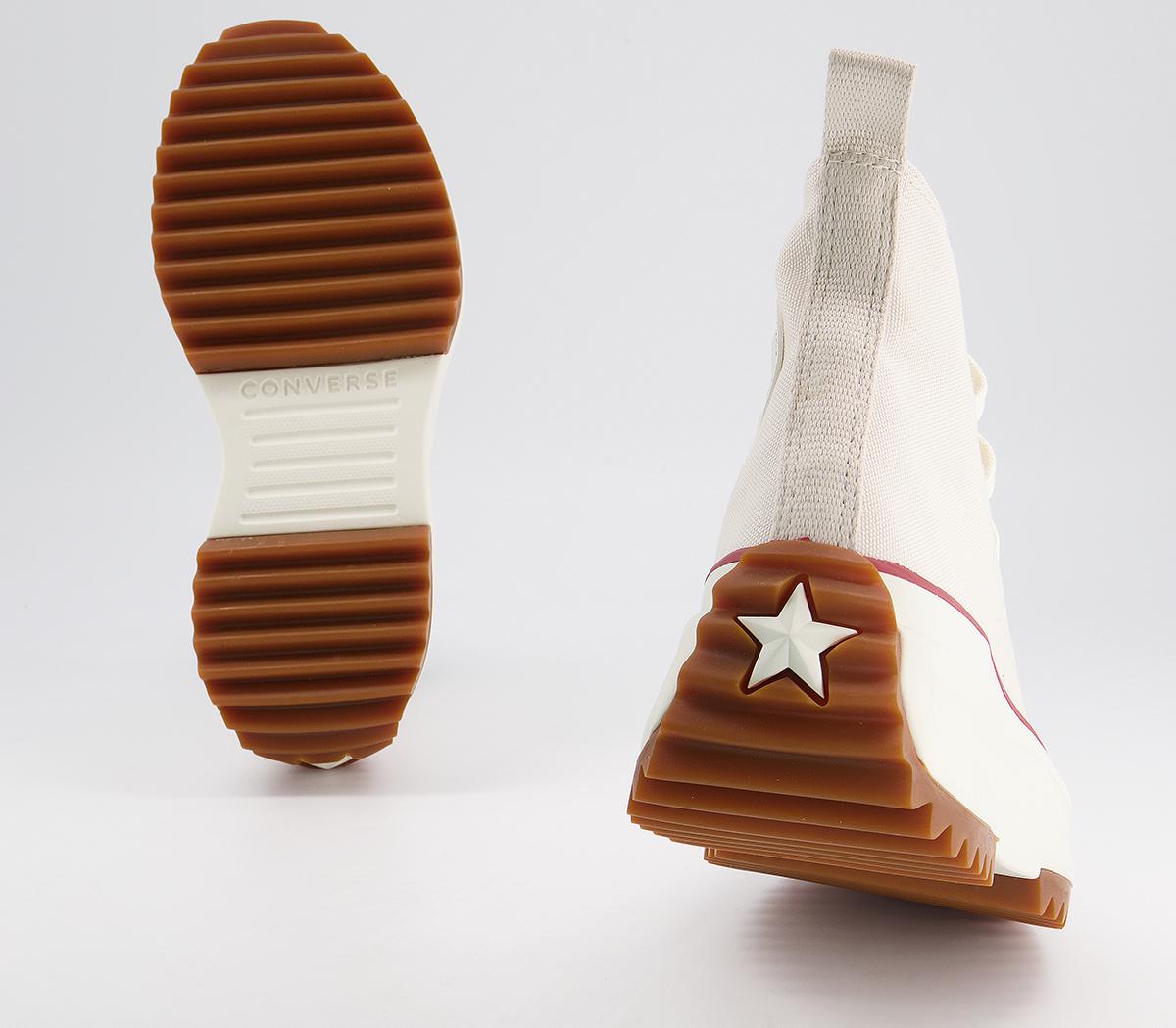 Converse Run Star Hike Platform Trainers Converse Run Star Hike Platform Trainers Parchment Egret Gum Honey
