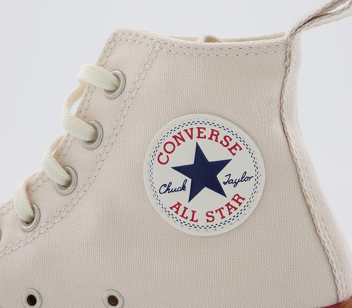 Converse Run Star Hike Platform Trainers Converse Run Star Hike Platform Trainers Parchment Egret Gum Honey