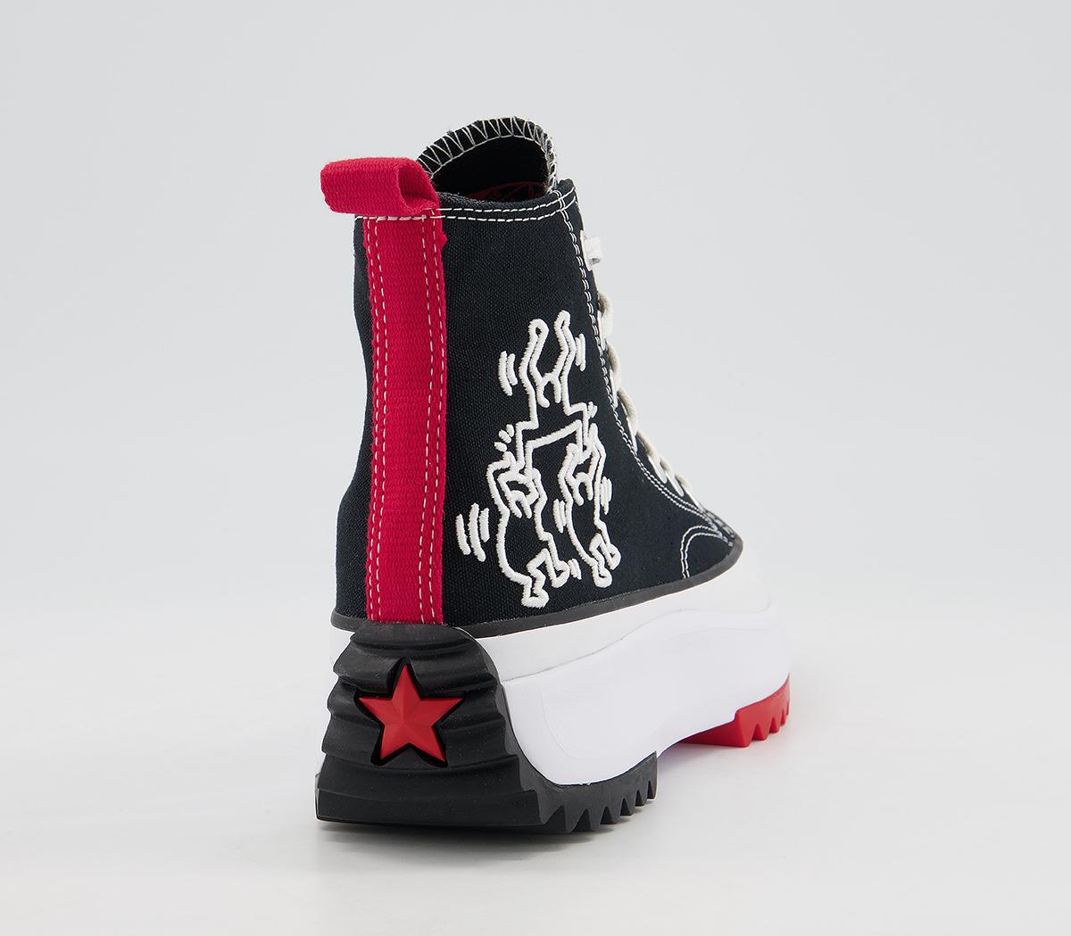 Converse Runstar Hike Trainers Converse Runstar Hike Trainers Keith Haring Black White Red