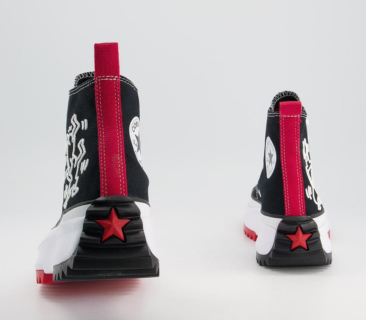 Converse Runstar Hike Trainers Converse Runstar Hike Trainers Keith Haring Black White Red