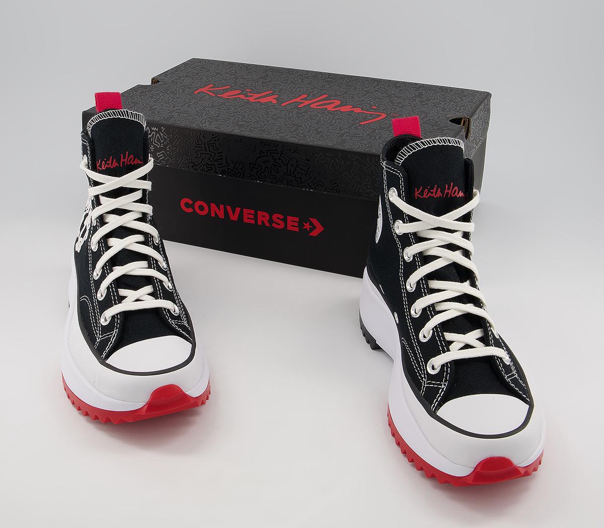 Converse Runstar Hike Trainers Converse Runstar Hike Trainers Keith Haring Black White Red