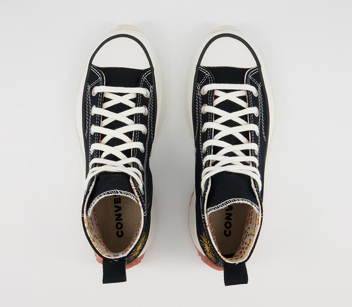Converse Run Star Hike Platform Trainers Converse Run Star Hike Platform Trainers Mystic World Black White