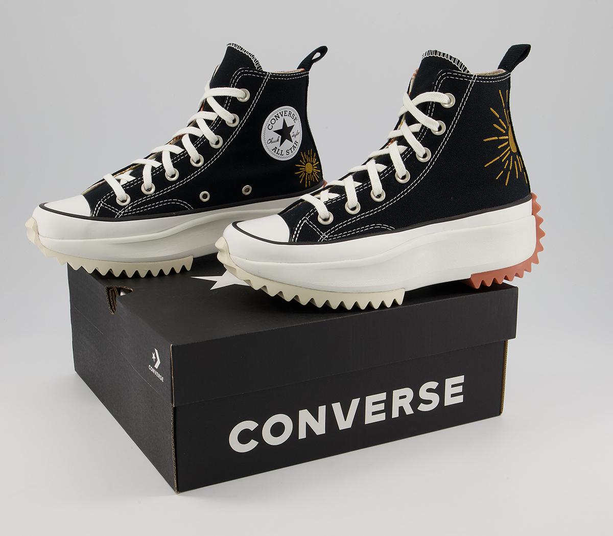 Converse Run Star Hike Platform Trainers Converse Run Star Hike Platform Trainers Mystic World Black White