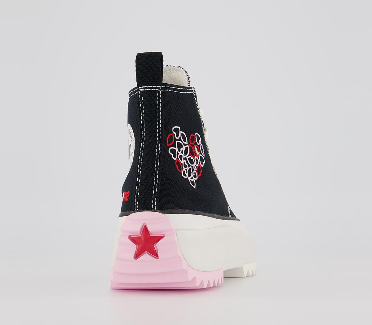 Converse Runstar Hike Platform Trainers Converse Runstar Hike Platform Trainers Black University Red Cherry Blossom