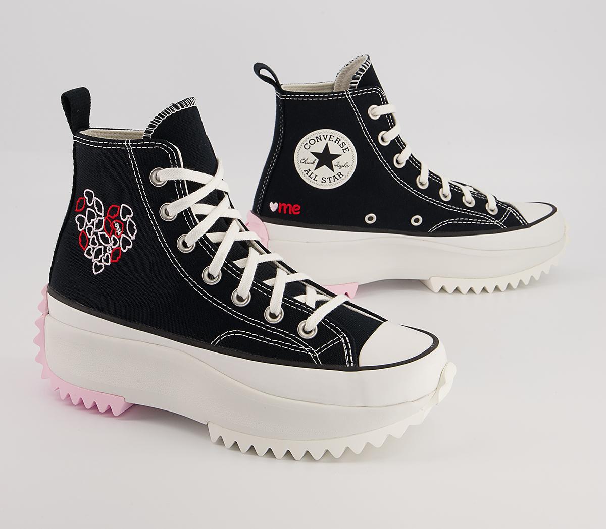 Converse Runstar Hike Platform Trainers Converse Runstar Hike Platform Trainers Black University Red Cherry Blossom