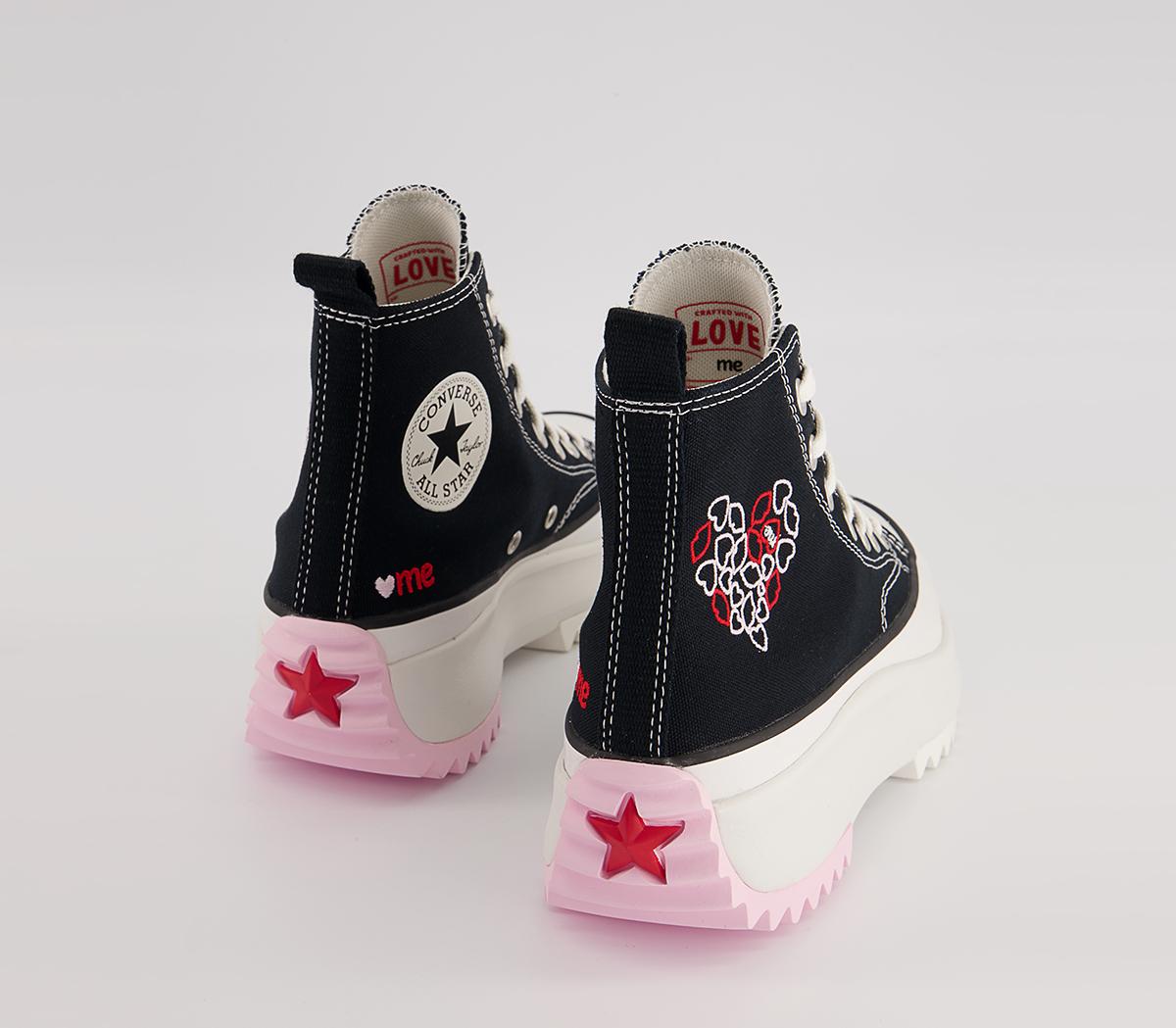 Converse Runstar Hike Platform Trainers Converse Runstar Hike Platform Trainers Black University Red Cherry Blossom