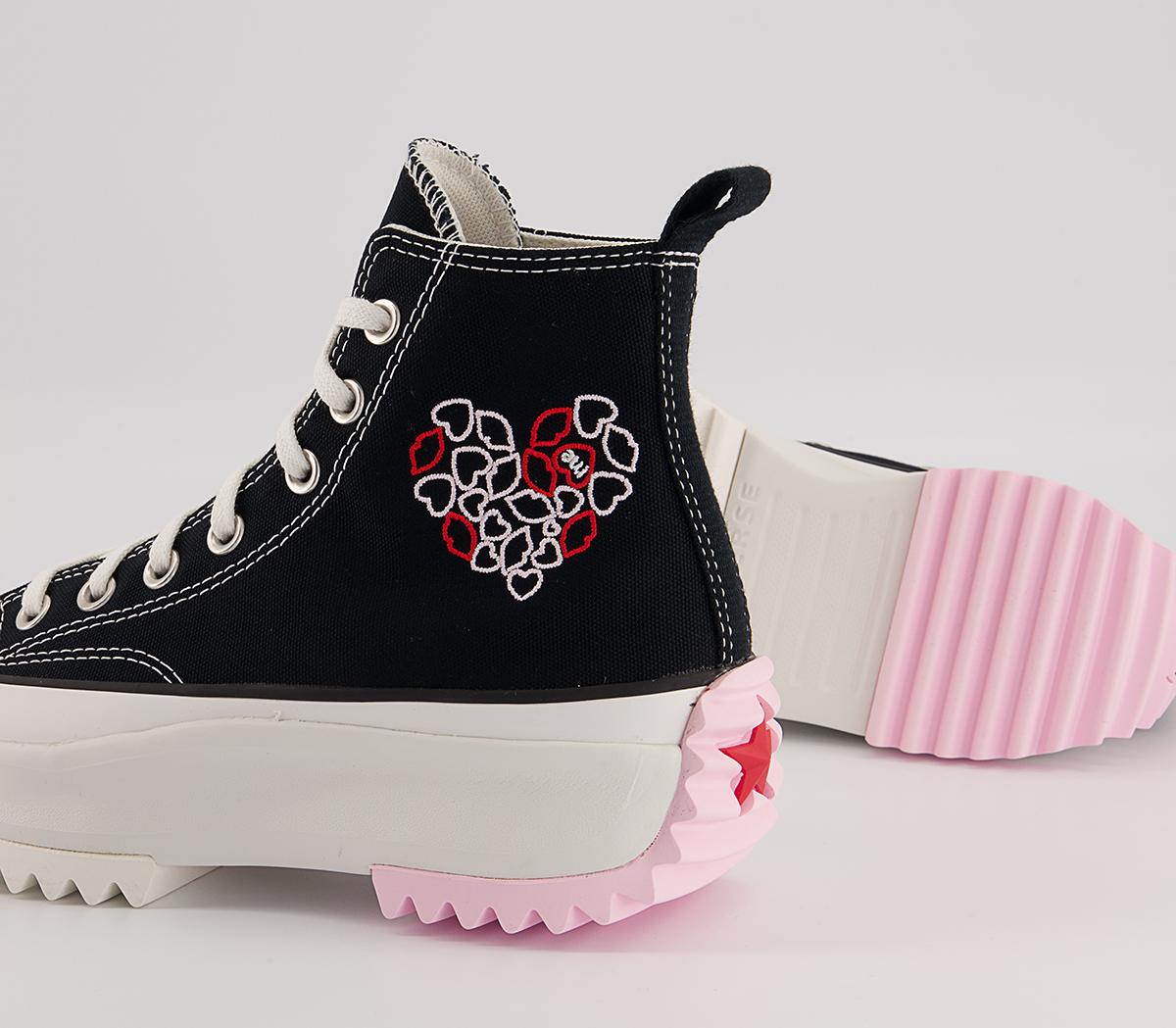 Converse Runstar Hike Platform Trainers Converse Runstar Hike Platform Trainers Black University Red Cherry Blossom