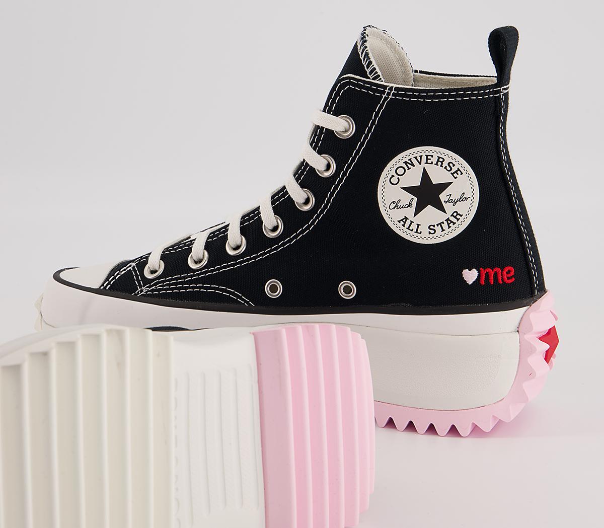 Converse Runstar Hike Platform Trainers Converse Runstar Hike Platform Trainers Black University Red Cherry Blossom