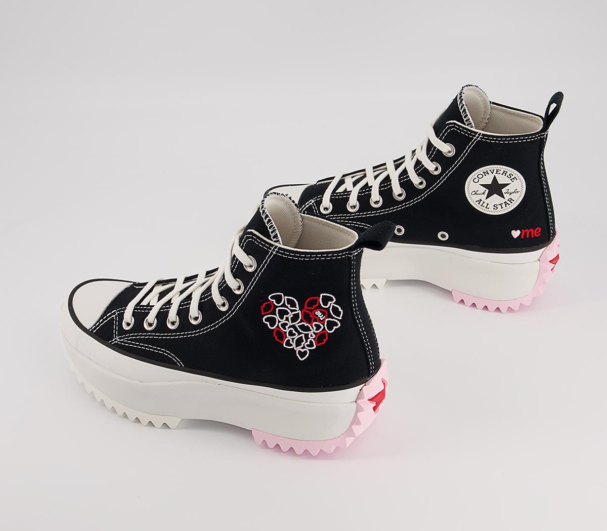 Converse Runstar Hike Platform Trainers Converse Runstar Hike Platform Trainers Black University Red Cherry Blossom