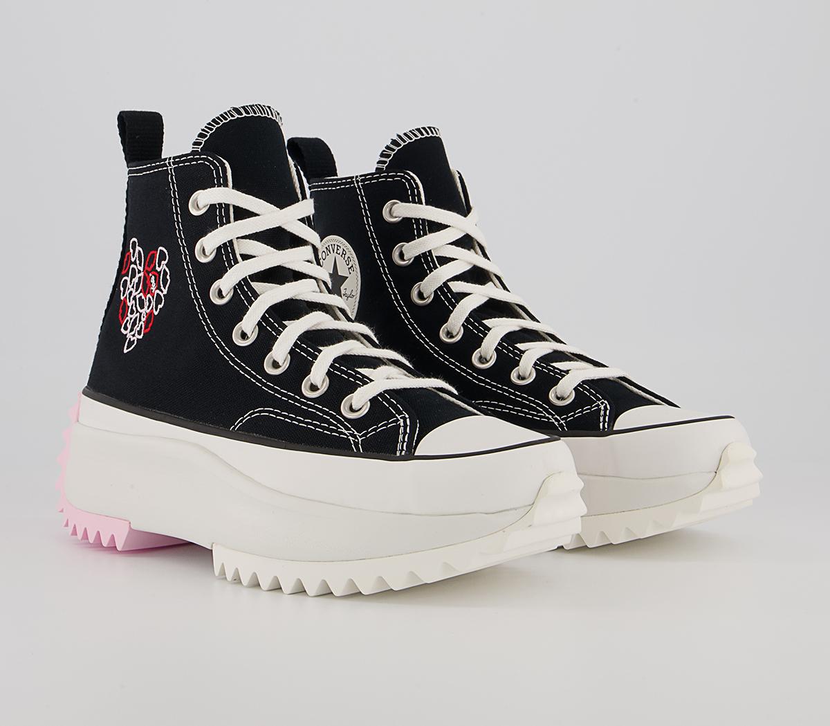 Converse Runstar Hike Platform Trainers Converse Runstar Hike Platform Trainers Black University Red Cherry Blossom