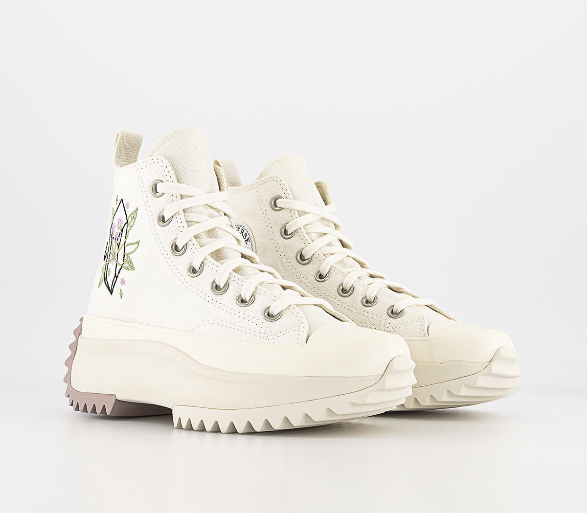 ConverseRun Star Hike Platform TrainersVintage White Stone Mauve