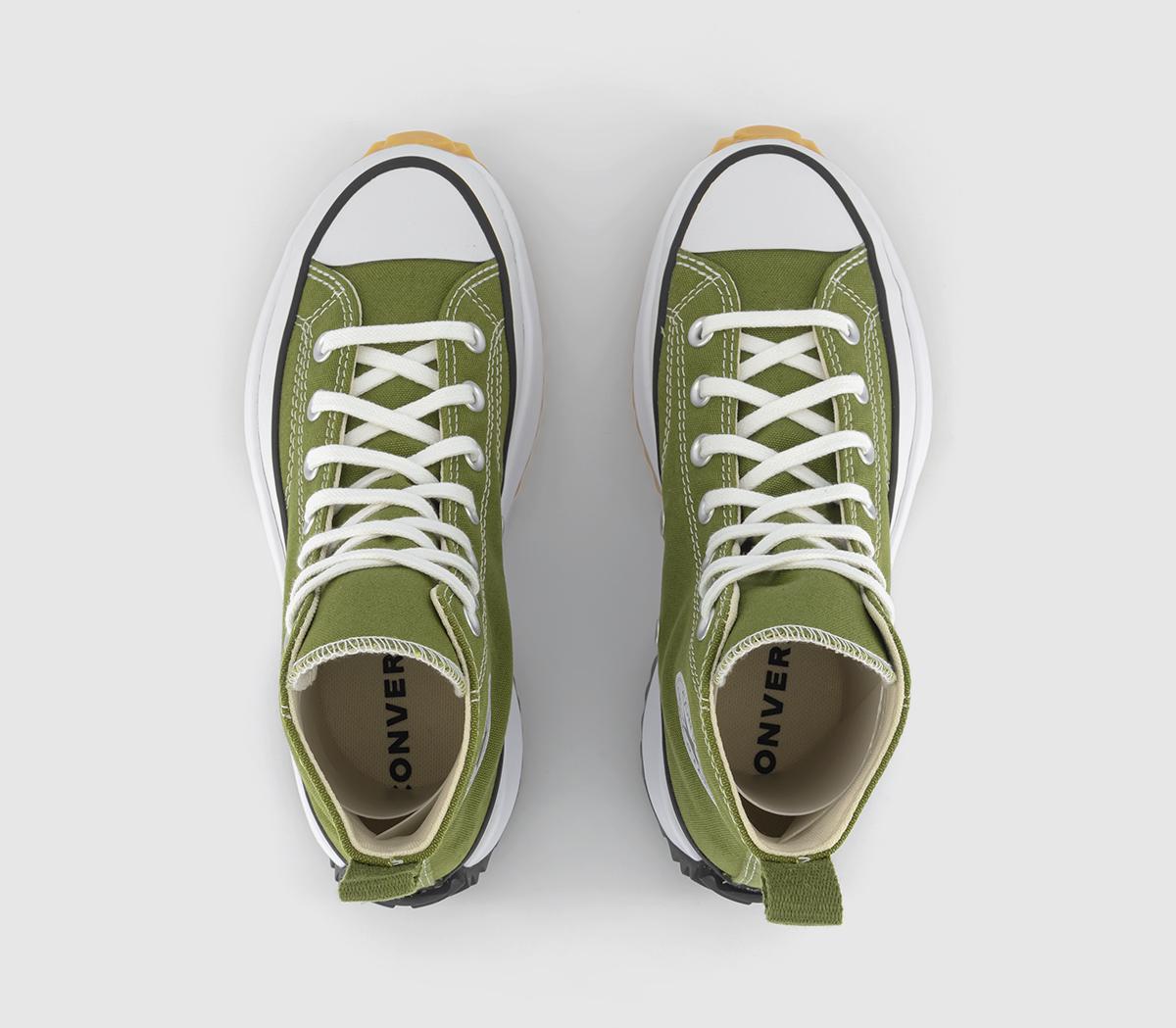 ConverseRun Star Hike Trainers Grassy White Black