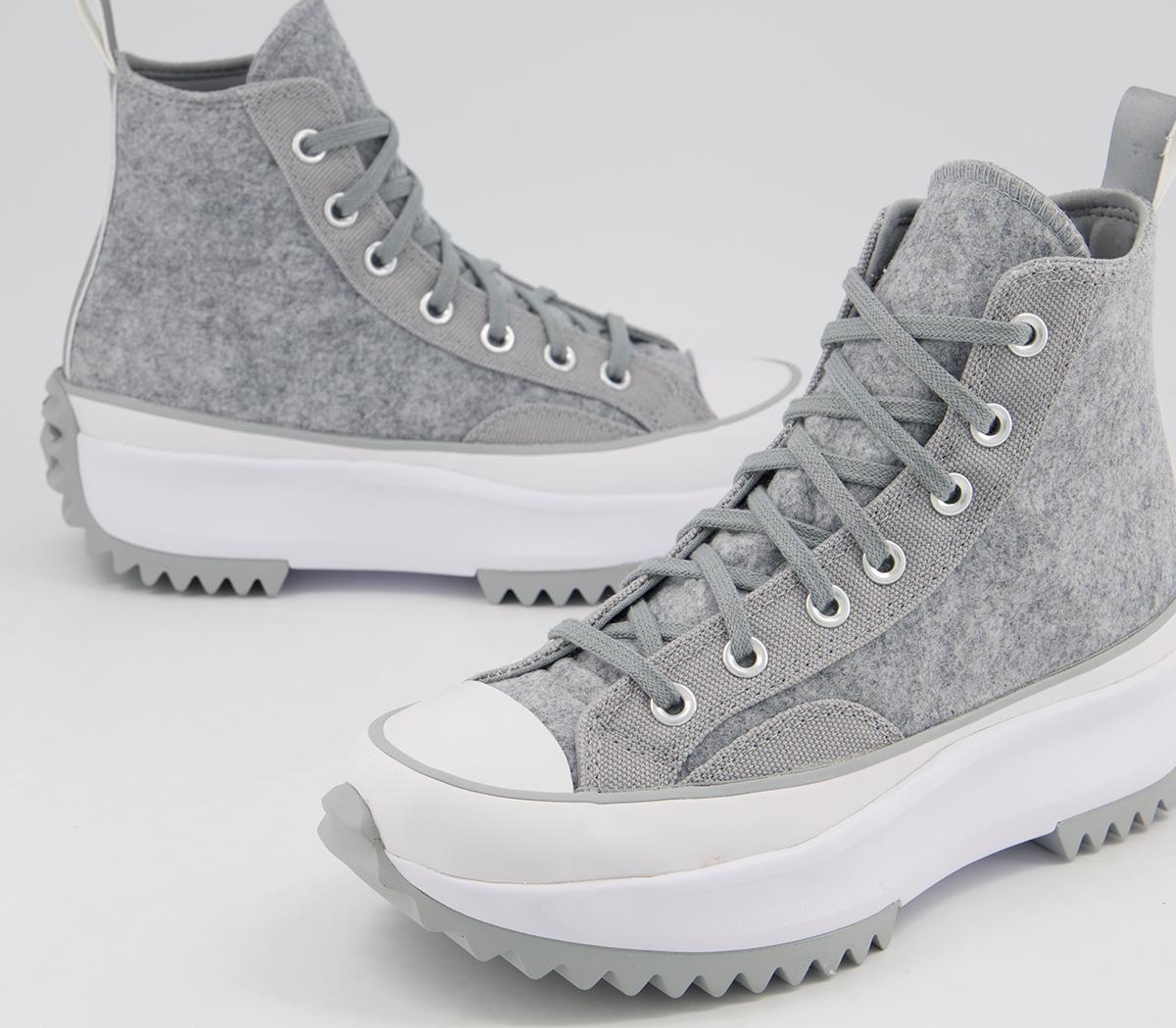 Converse Runstar Hike Trainers Ash Stone Silver White Unisex Sports