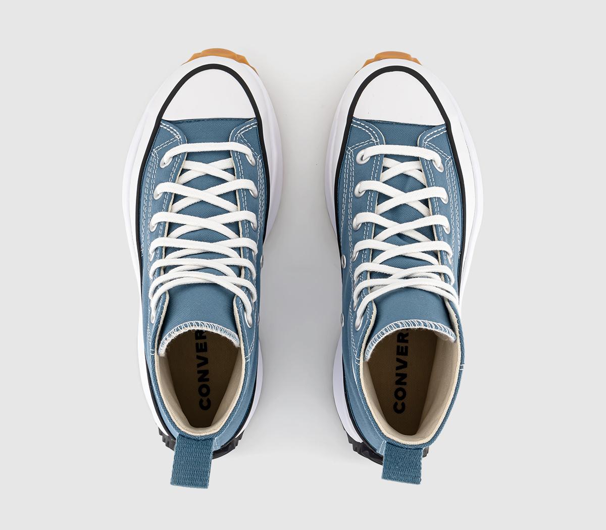 Converse Run Star Hike Trainers Noble Blue White Black - Women's Trainers
