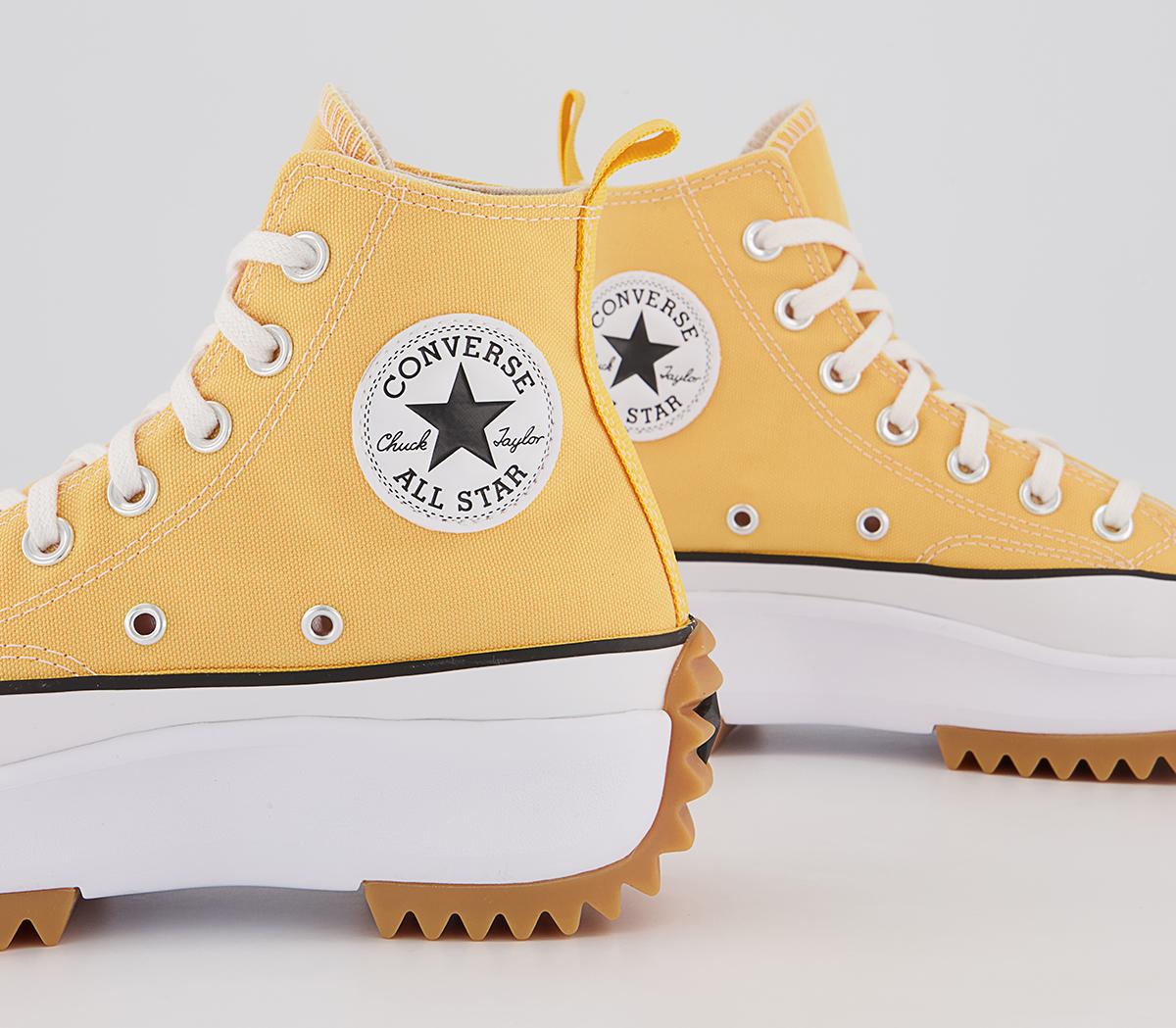 Converse Run Star Hike Platform Trainers Converse Run Star Hike Platform Trainers Citron Zest Black White