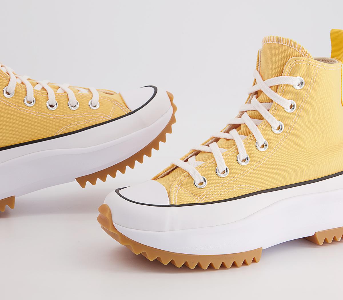 Converse Run Star Hike Platform Trainers Converse Run Star Hike Platform Trainers Citron Zest Black White