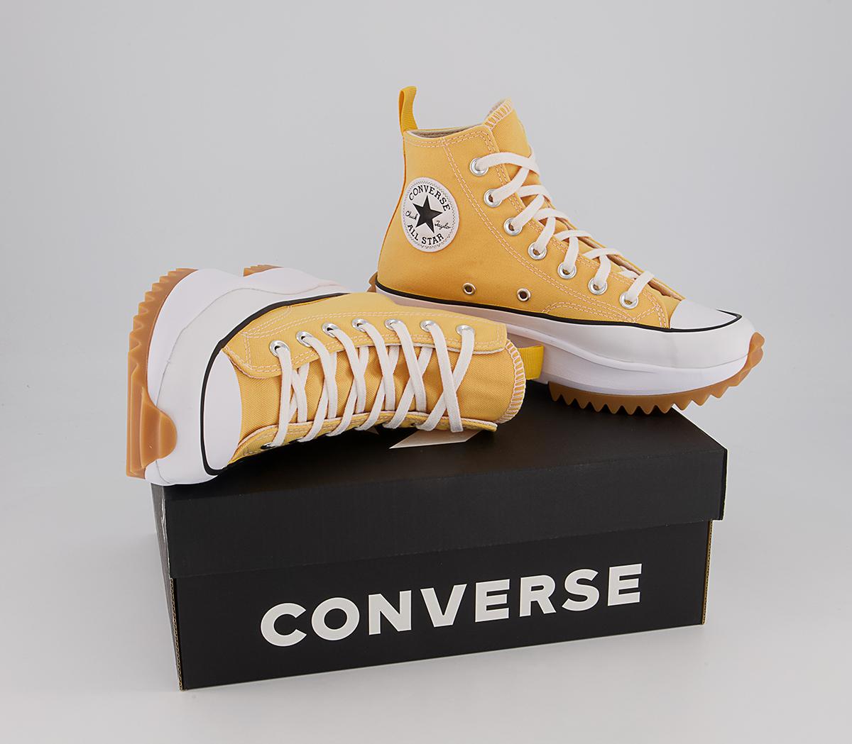 Converse Run Star Hike Platform Trainers Converse Run Star Hike Platform Trainers Citron Zest Black White