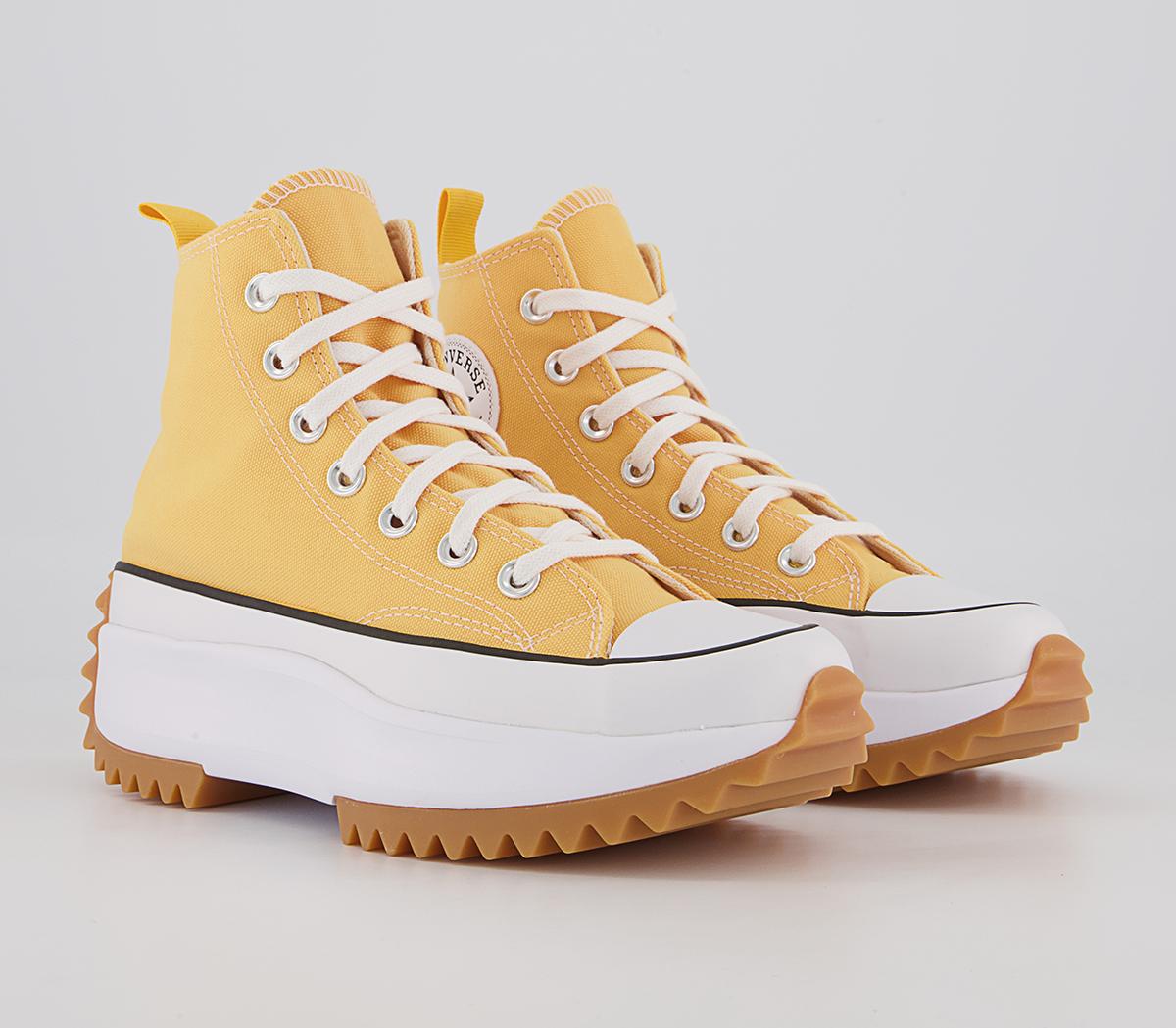 Converse Run Star Hike Platform Trainers Converse Run Star Hike Platform Trainers Citron Zest Black White