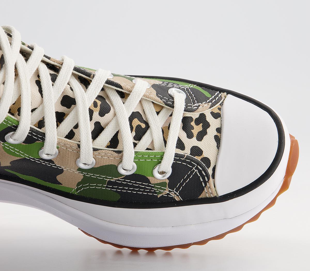 ConverseRunstar Hike TrainersCamouflage Candied Ginger Green White