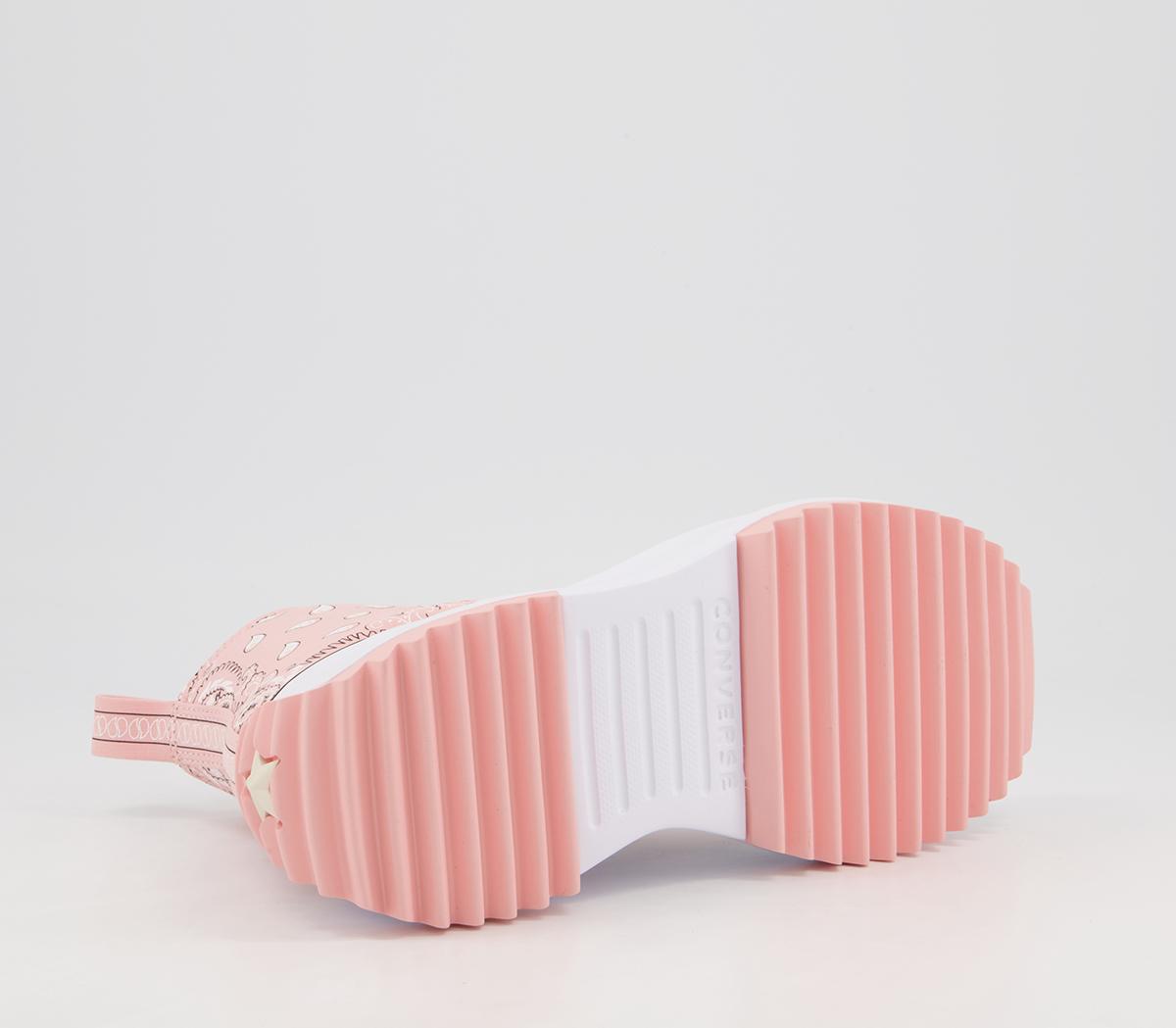 Converse Run Star Hike Platform Trainers Converse Run Star Hike Platform Trainers Storm Pink White Black Paisley