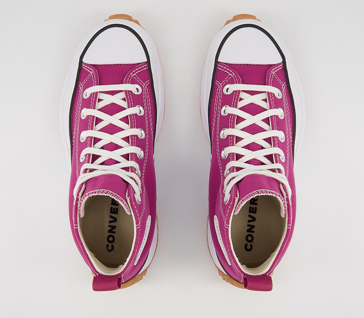 Converse Run Star Hike Platform Trainers Converse Run Star Hike Platform Trainers Midnight Hibiscus Black White