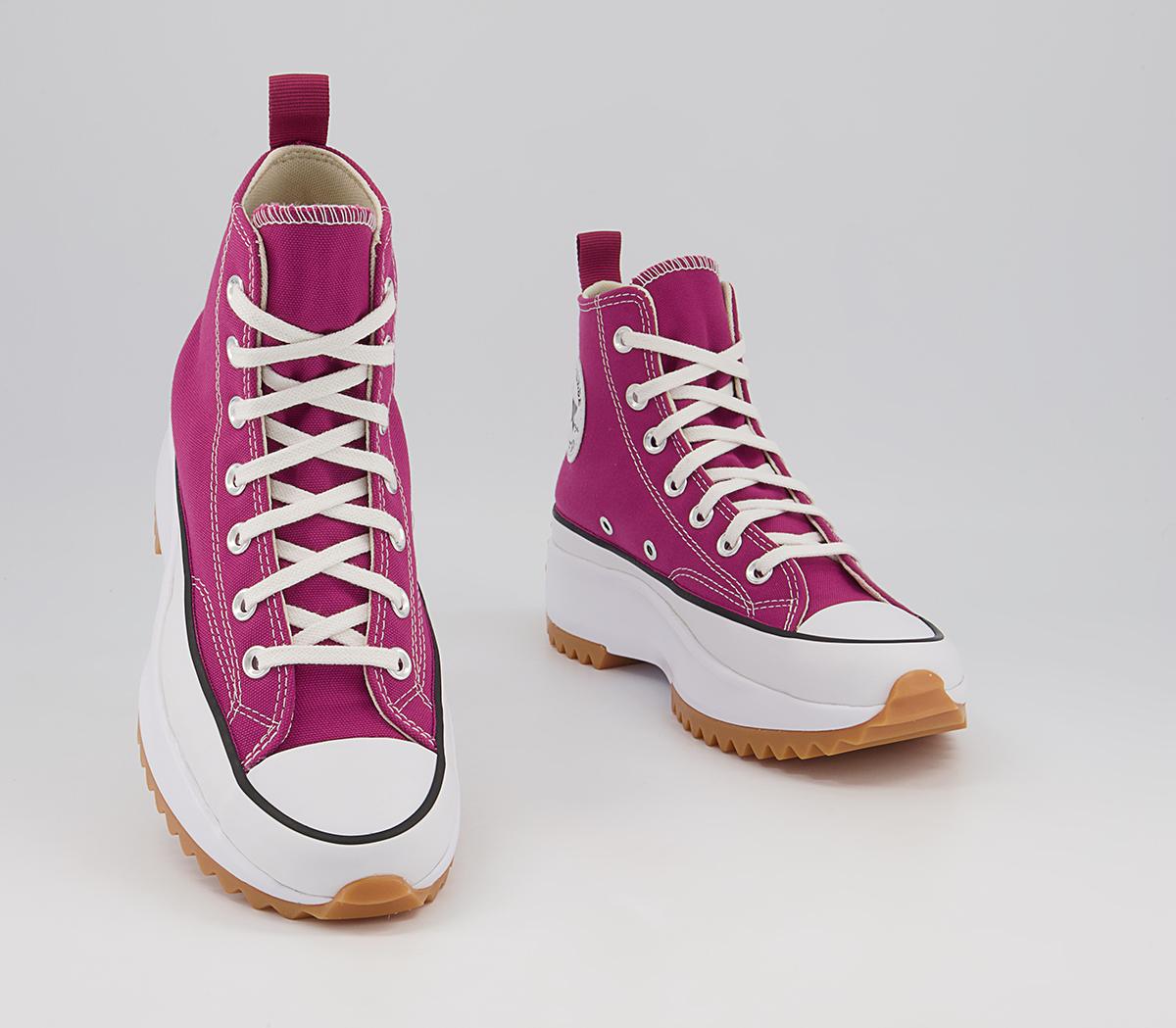 Converse Run Star Hike Platform Trainers Converse Run Star Hike Platform Trainers Midnight Hibiscus Black White
