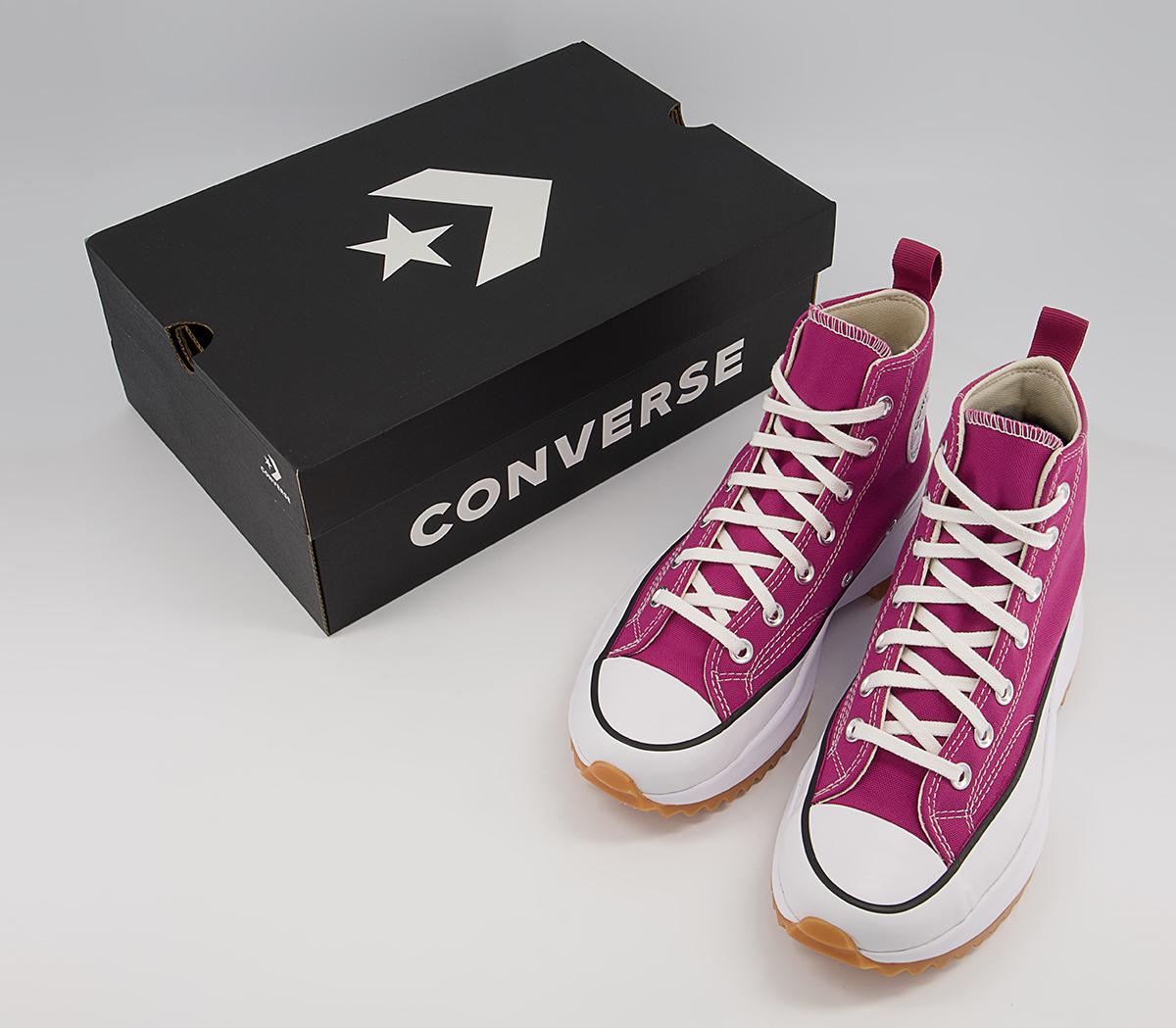 Converse Run Star Hike Platform Trainers Converse Run Star Hike Platform Trainers Midnight Hibiscus Black White