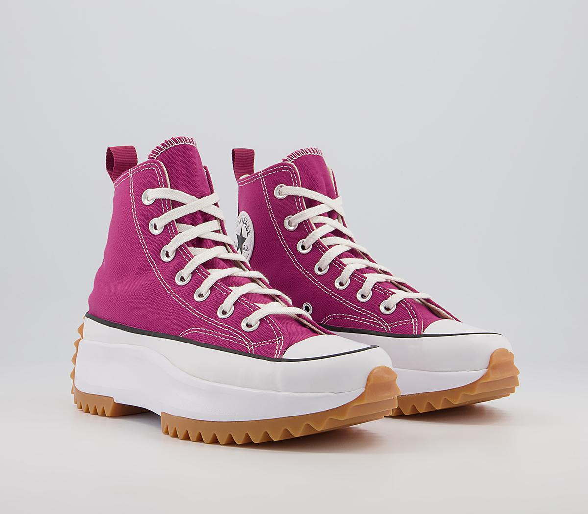 Converse Run Star Hike Platform Trainers Converse Run Star Hike Platform Trainers Midnight Hibiscus Black White