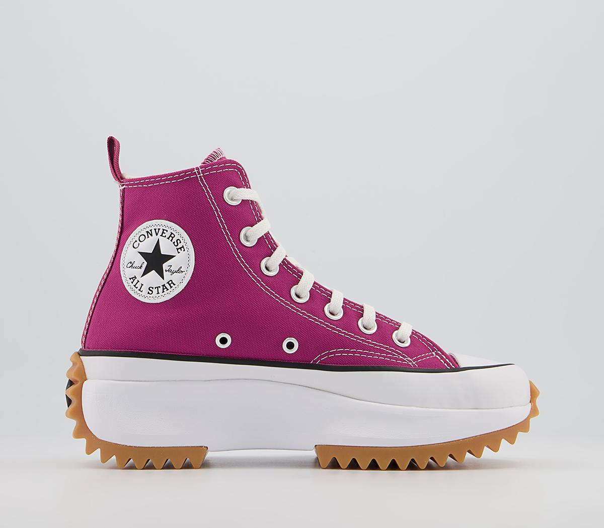 Converse Run Star Hike Platform Trainers Converse Run Star Hike Platform Trainers Midnight Hibiscus Black White