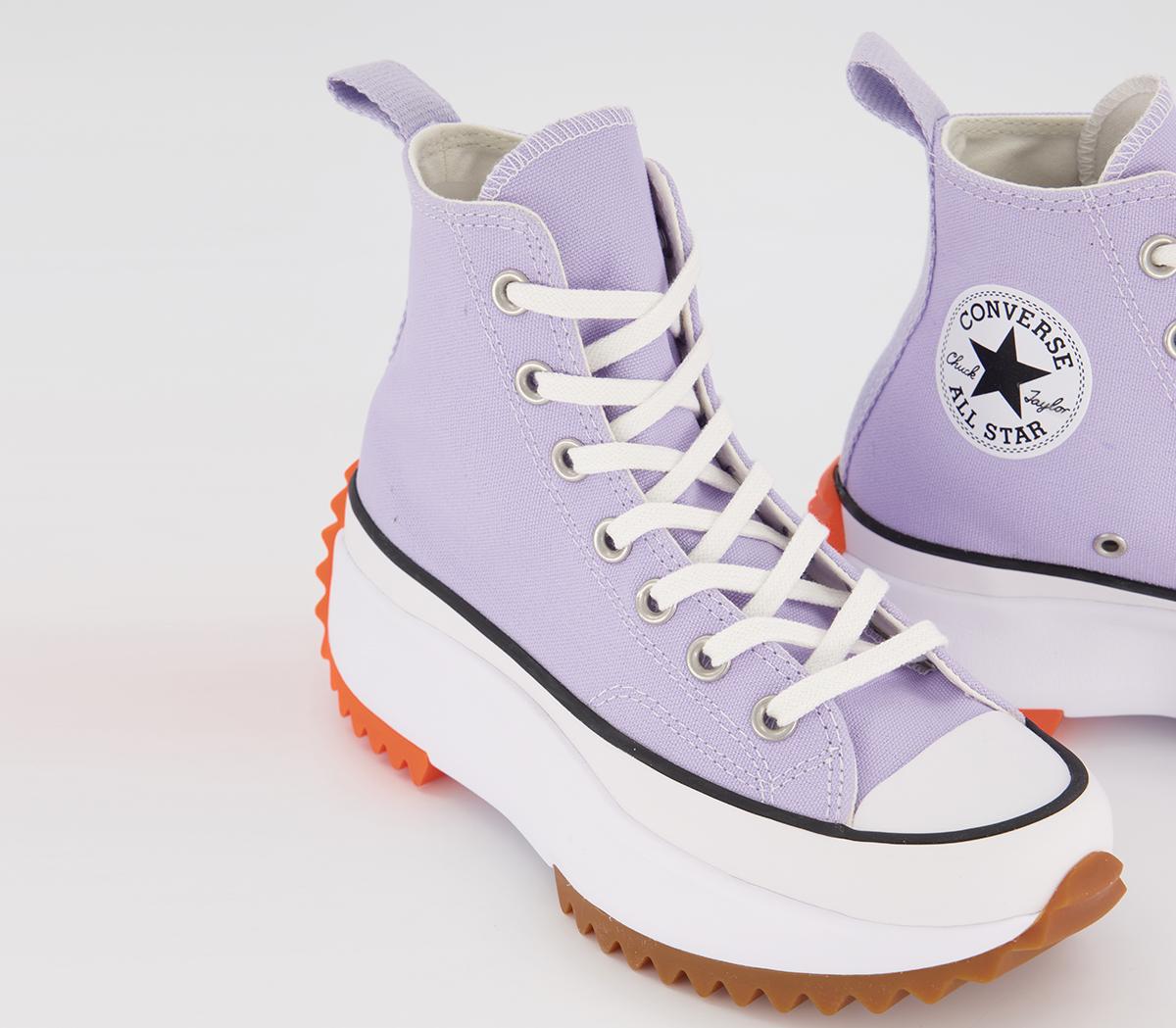 Converse Runstar Hike Trainers Moonstone Violet White Total Orange