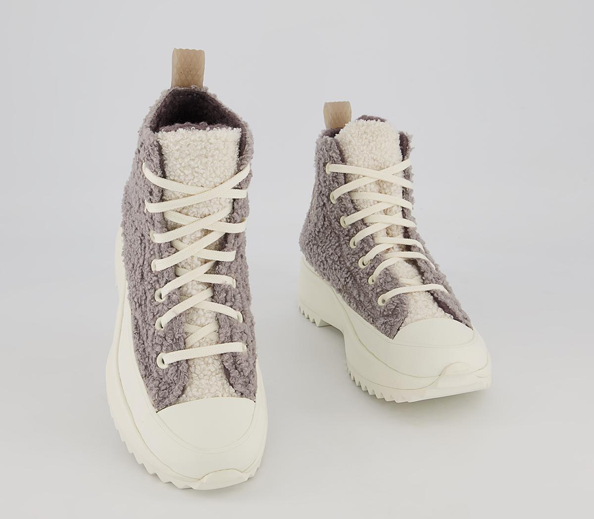 Converse Run Star Hike Platform Trainers Converse Run Star Hike Platform Trainers Sherpa Vapor Mauve Egret Violet Ore