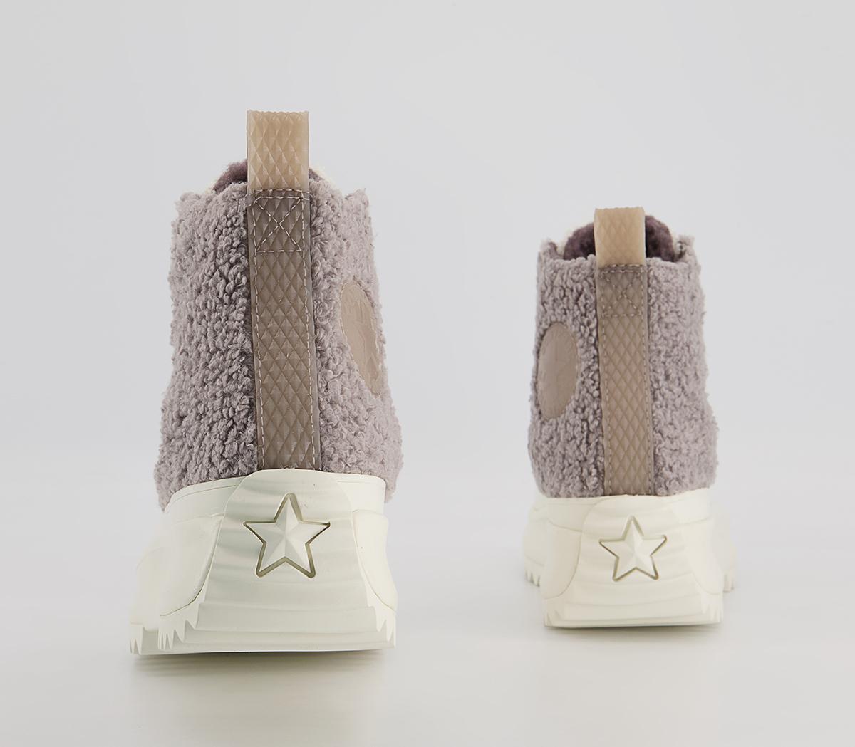 Converse Run Star Hike Platform Trainers Converse Run Star Hike Platform Trainers Sherpa Vapor Mauve Egret Violet Ore
