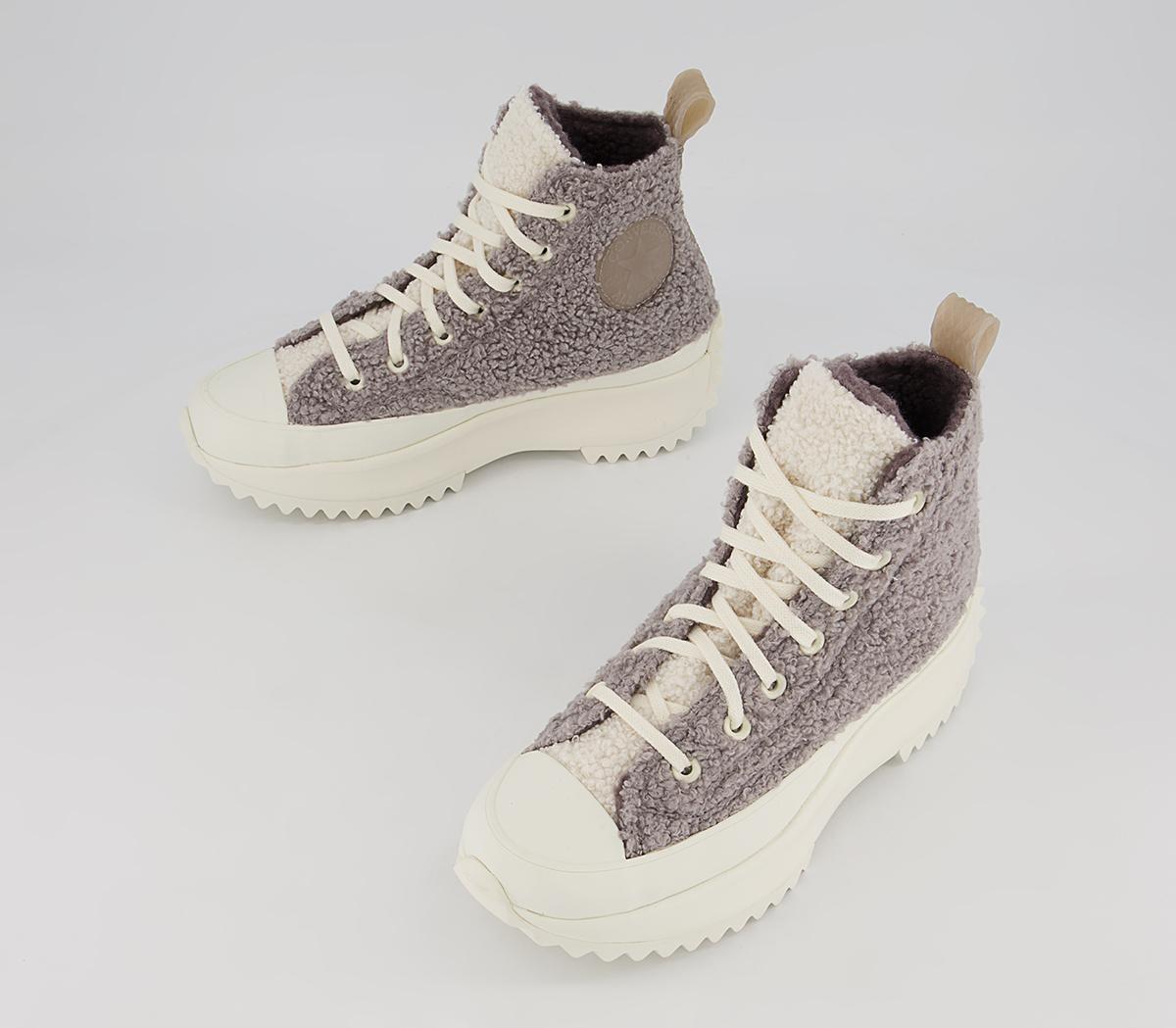 Converse Run Star Hike Platform Trainers Converse Run Star Hike Platform Trainers Sherpa Vapor Mauve Egret Violet Ore