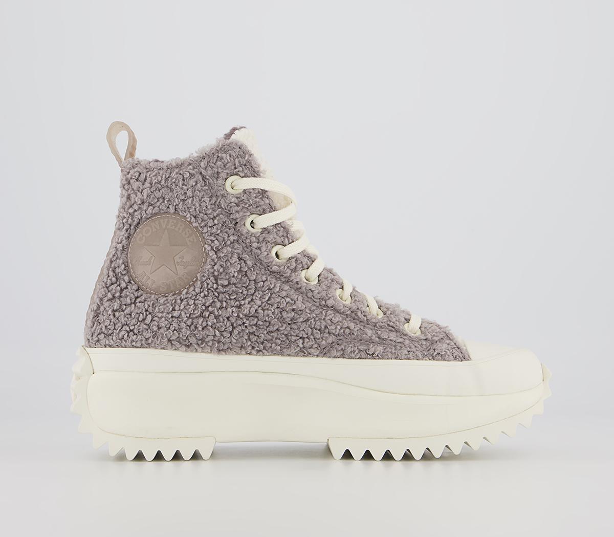 Converse Run Star Hike Platform Trainers Converse Run Star Hike Platform Trainers Sherpa Vapor Mauve Egret Violet Ore