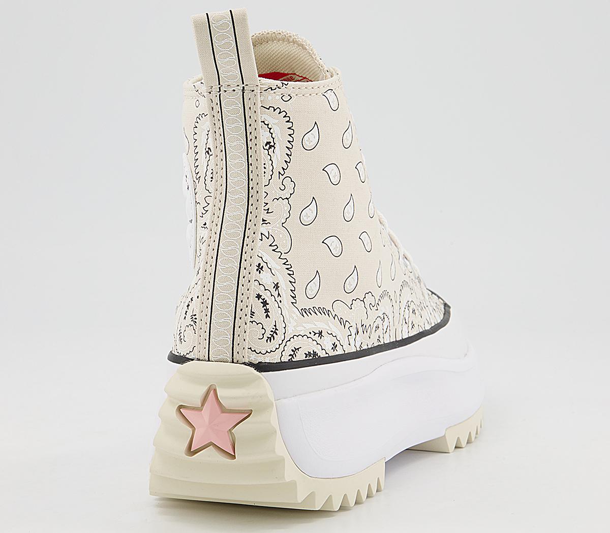 Converse Runstar Hike Trainers Converse Runstar Hike Trainers Natural Ivory White Black Paisley