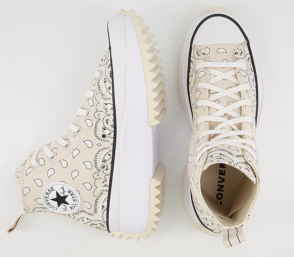 Converse Runstar Hike Trainers Converse Runstar Hike Trainers Natural Ivory White Black Paisley