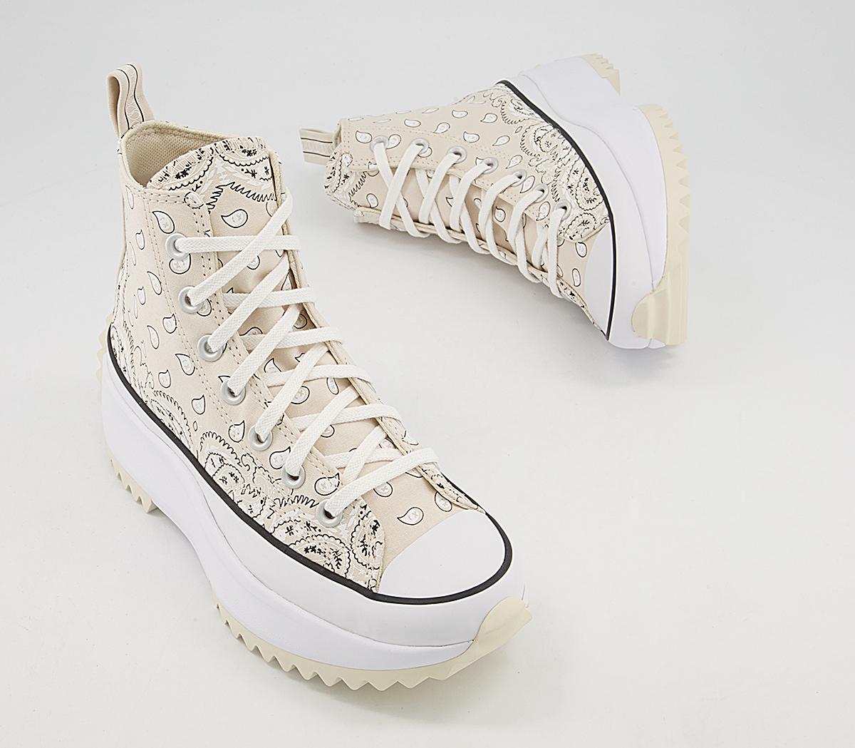 Converse Runstar Hike Trainers Converse Runstar Hike Trainers Natural Ivory White Black Paisley