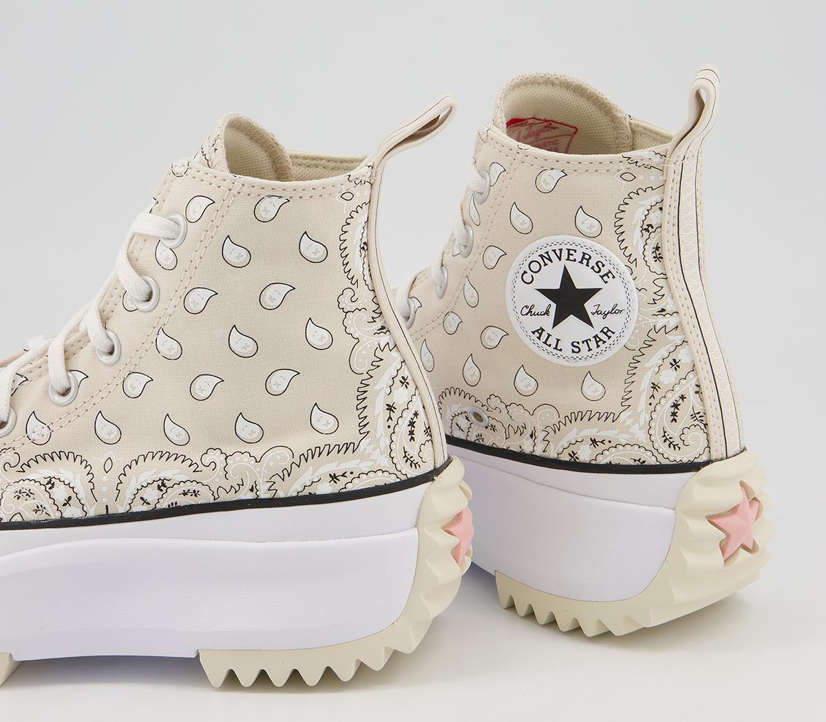 Converse Runstar Hike Trainers Converse Runstar Hike Trainers Natural Ivory White Black Paisley