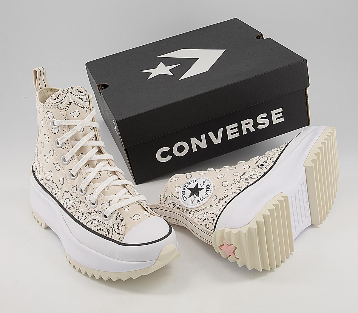 Converse Runstar Hike Trainers Converse Runstar Hike Trainers Natural Ivory White Black Paisley
