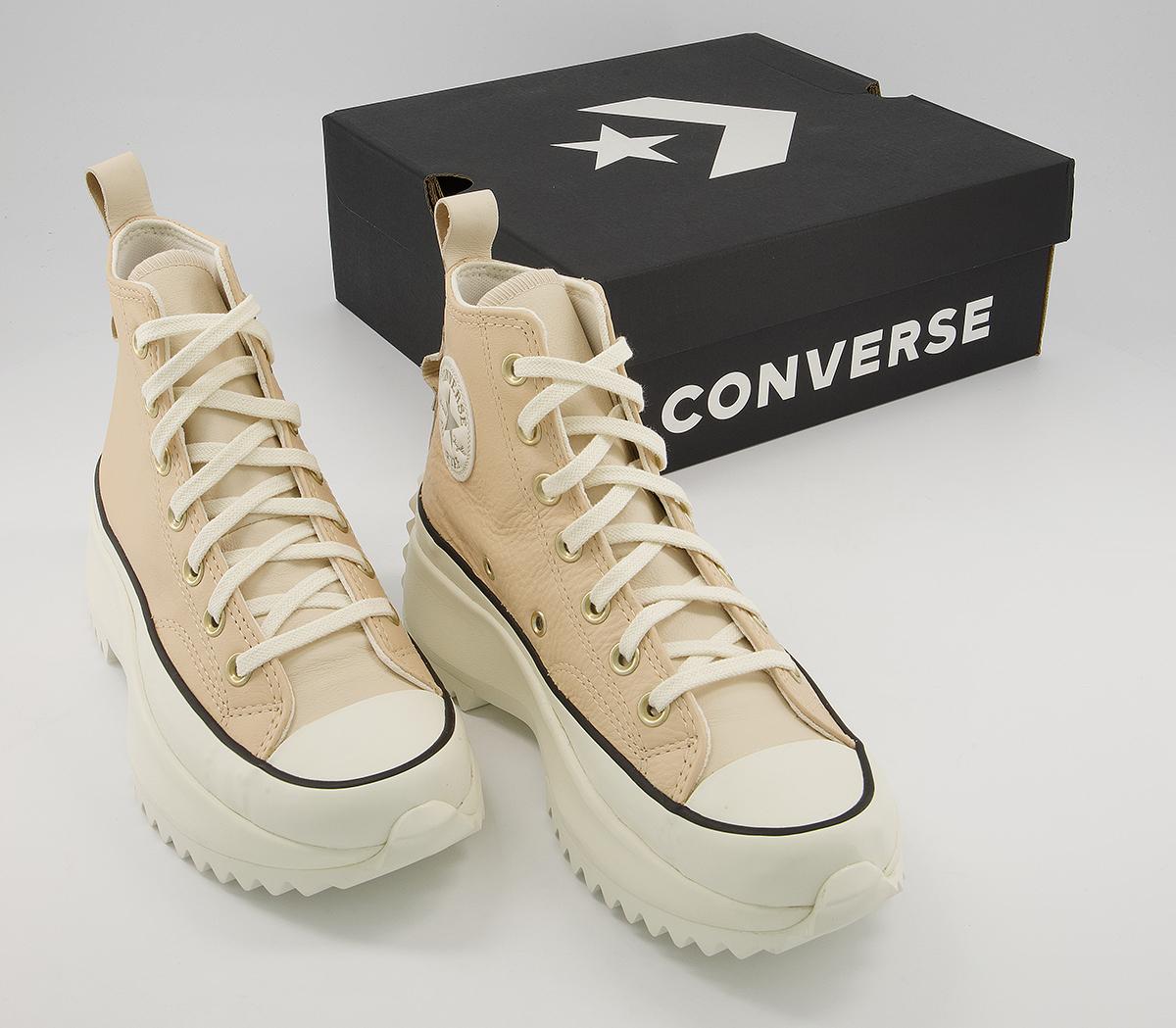 Converse Run Star Hike Platform Trainers Converse Run Star Hike Platform Trainers Cream Mono